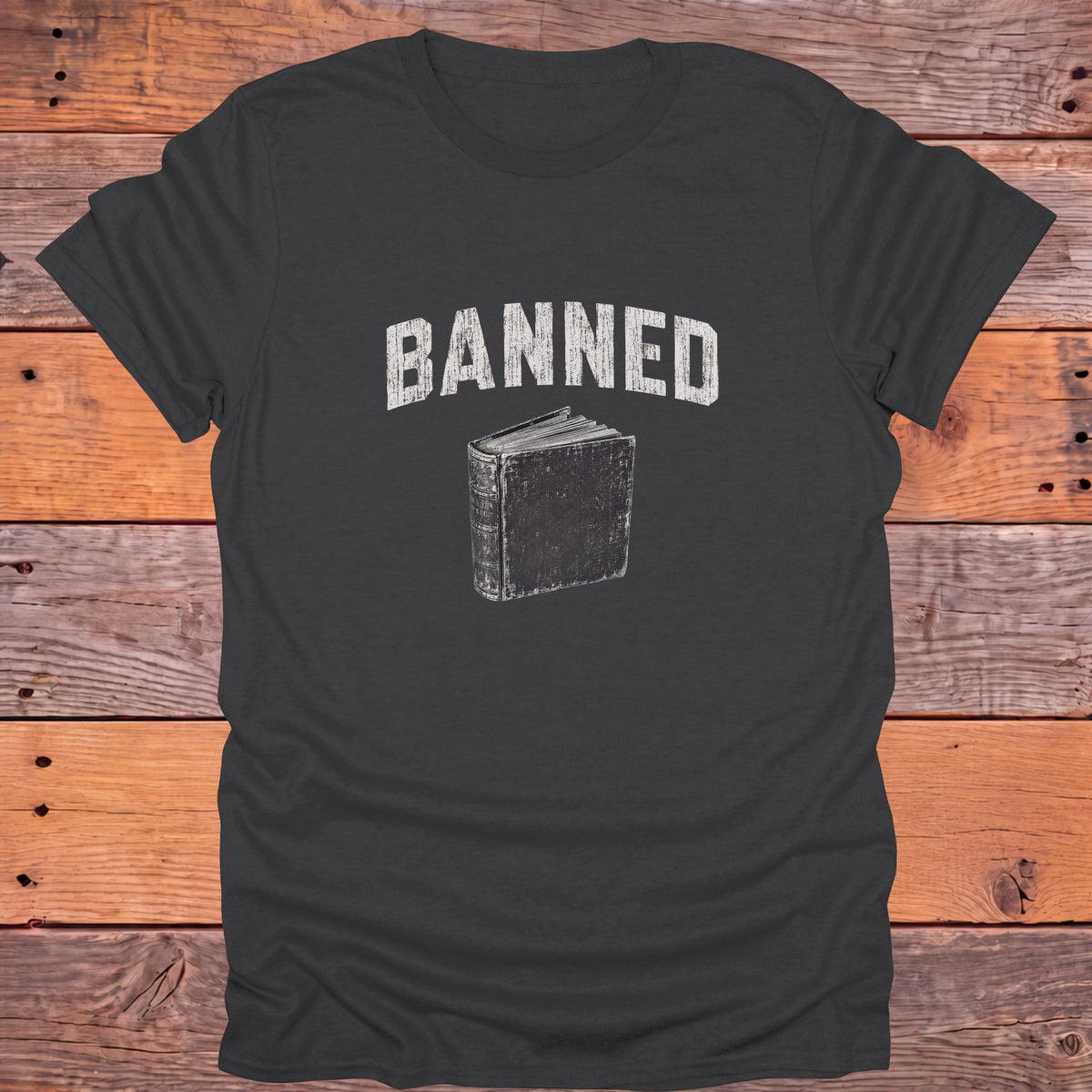 Banned Books Bookish T-Shirt - Charcoal