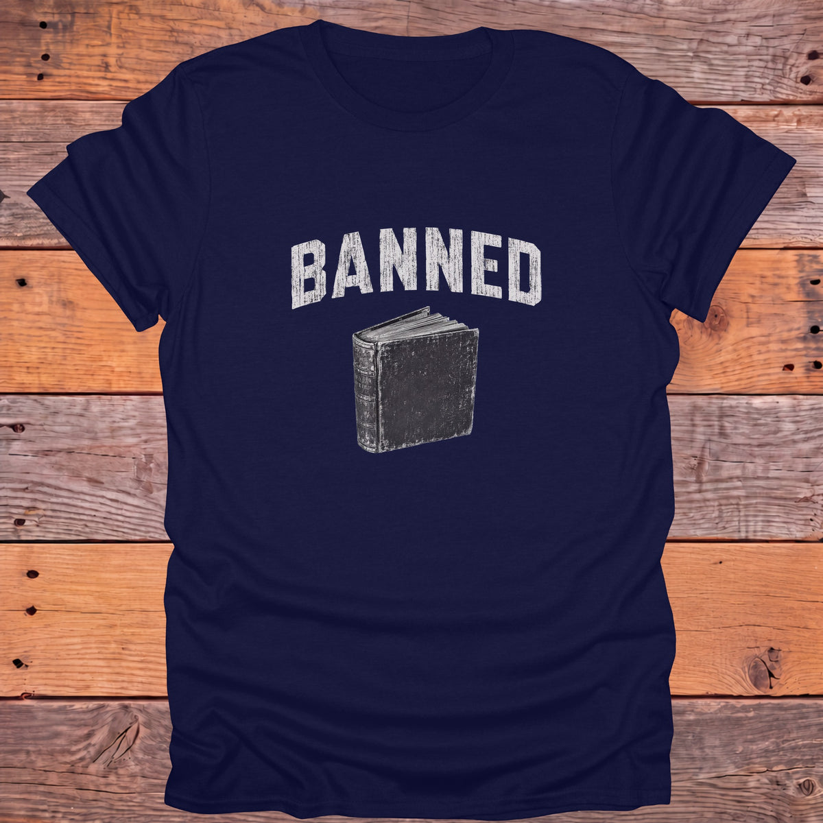 Banned Books Bookish T-Shirt - Navy