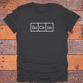 Bo-Ok-Ish Periodic Table Bookish T-Shirt - Charcoal