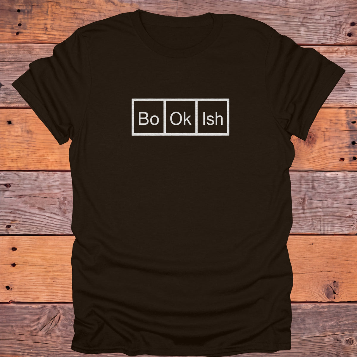 Bo-Ok-Ish Periodic Table Bookish T-Shirt - Dark Chocolate