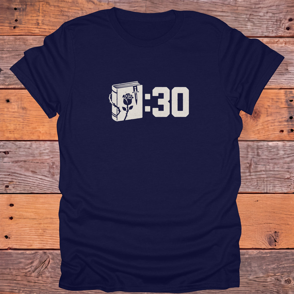 Book Thirty Gothic Bookish T-Shirt - Navy