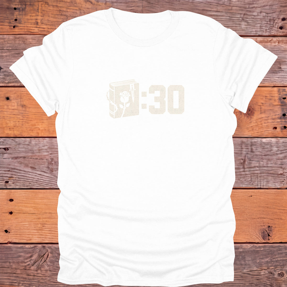 Book Thirty Gothic Bookish T-Shirt - White