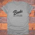 Books I Like Them Dark and Murdery Bookish T-Shirt - Sport Grey