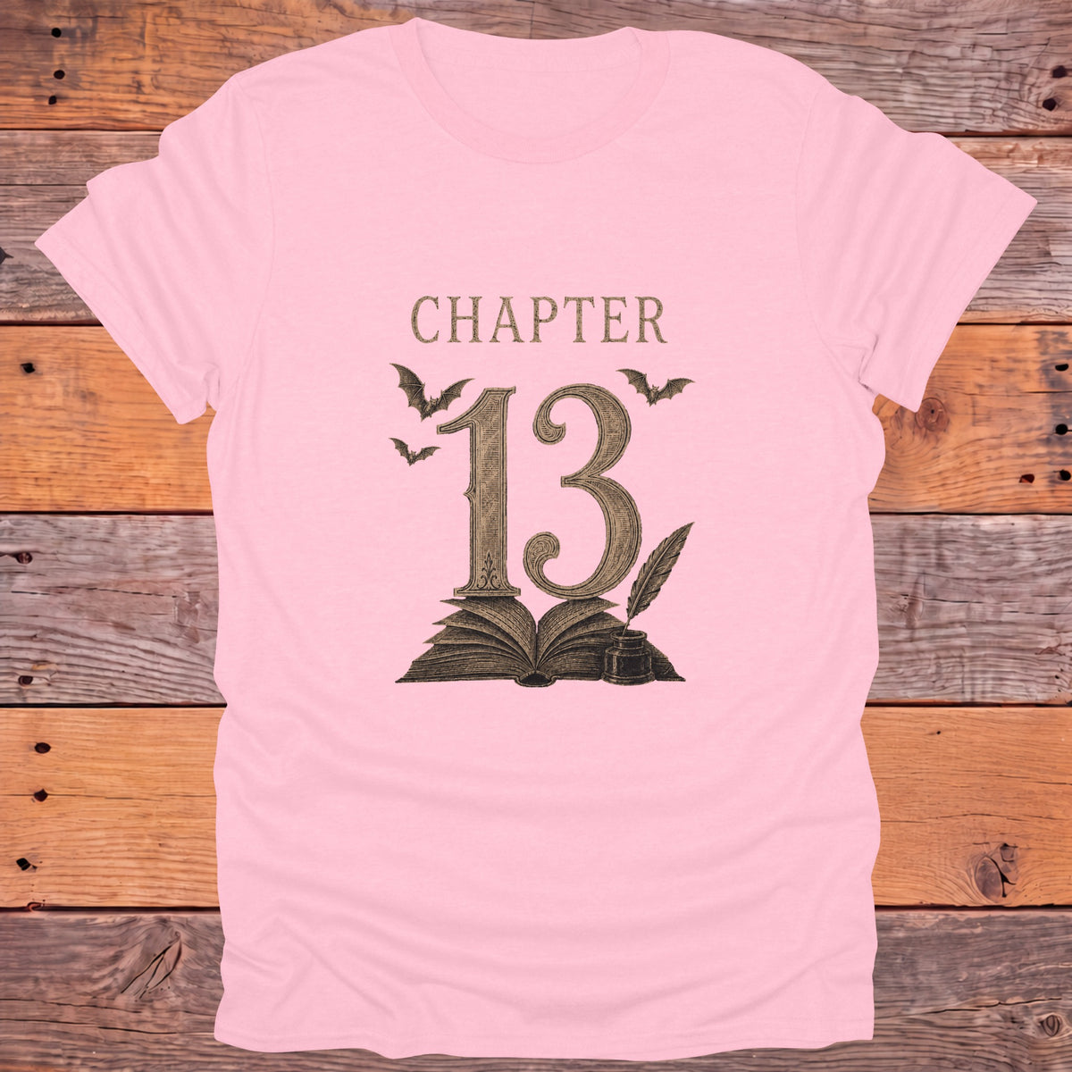 Chapter 13 Bookish T-Shirt - Light Pink