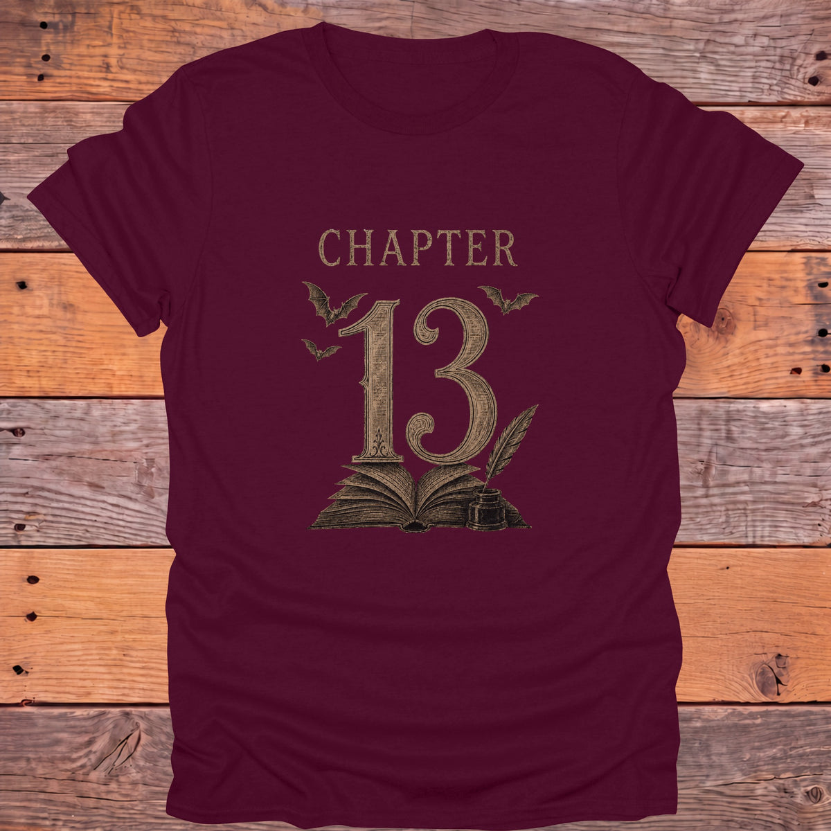 Chapter 13 Bookish T-Shirt - Maroon