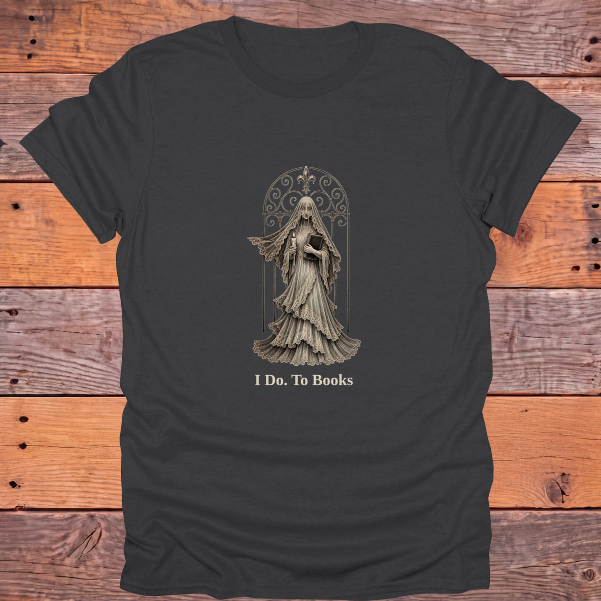 I Do To Books Gothic Bookish T-Shirt - Charcoal