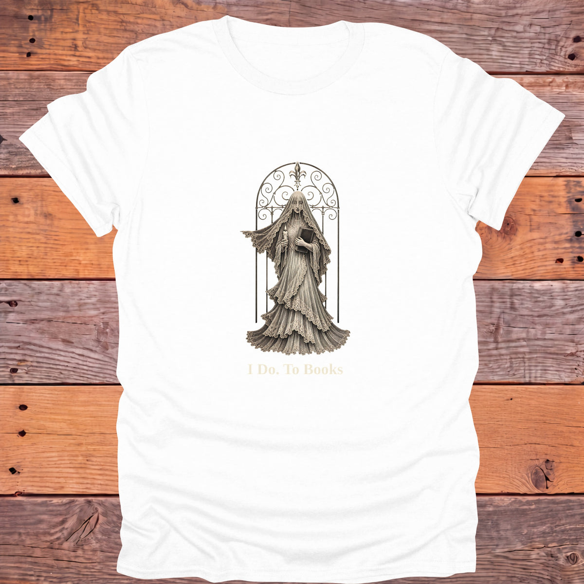 I Do To Books Gothic Bookish T-Shirt - White
