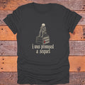 I Was Promised a Sequel Skeleton Bookish T-Shirt - Charcoal