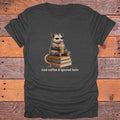 Iced Coffee and Ignored Texts Possum Bookish T-Shirt - Dark Heather