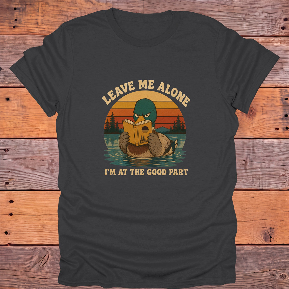 Leave Me Alone at the Good Part Bookish T-Shirt - Charcoal