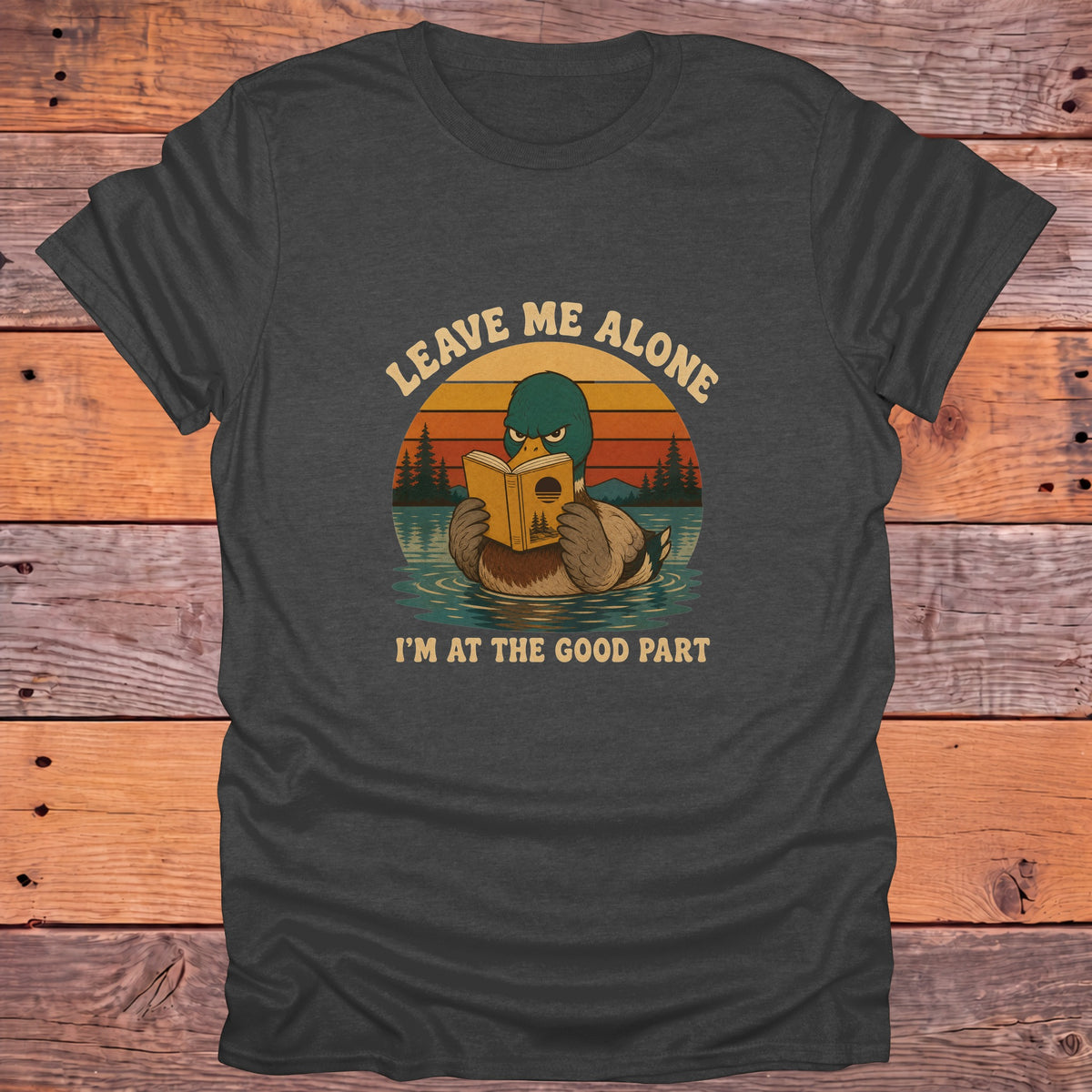 Leave Me Alone at the Good Part Bookish T-Shirt - Dark Heather