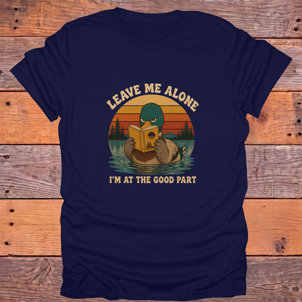 Leave Me Alone at the Good Part Bookish T-Shirt - Navy