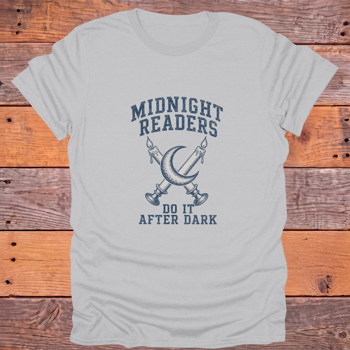 Midnight Readers Do It After Dark Bookish T-Shirt - Ice Grey