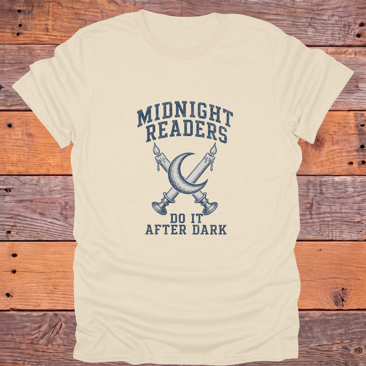 Midnight Readers Do It After Dark Bookish T-Shirt - Natural