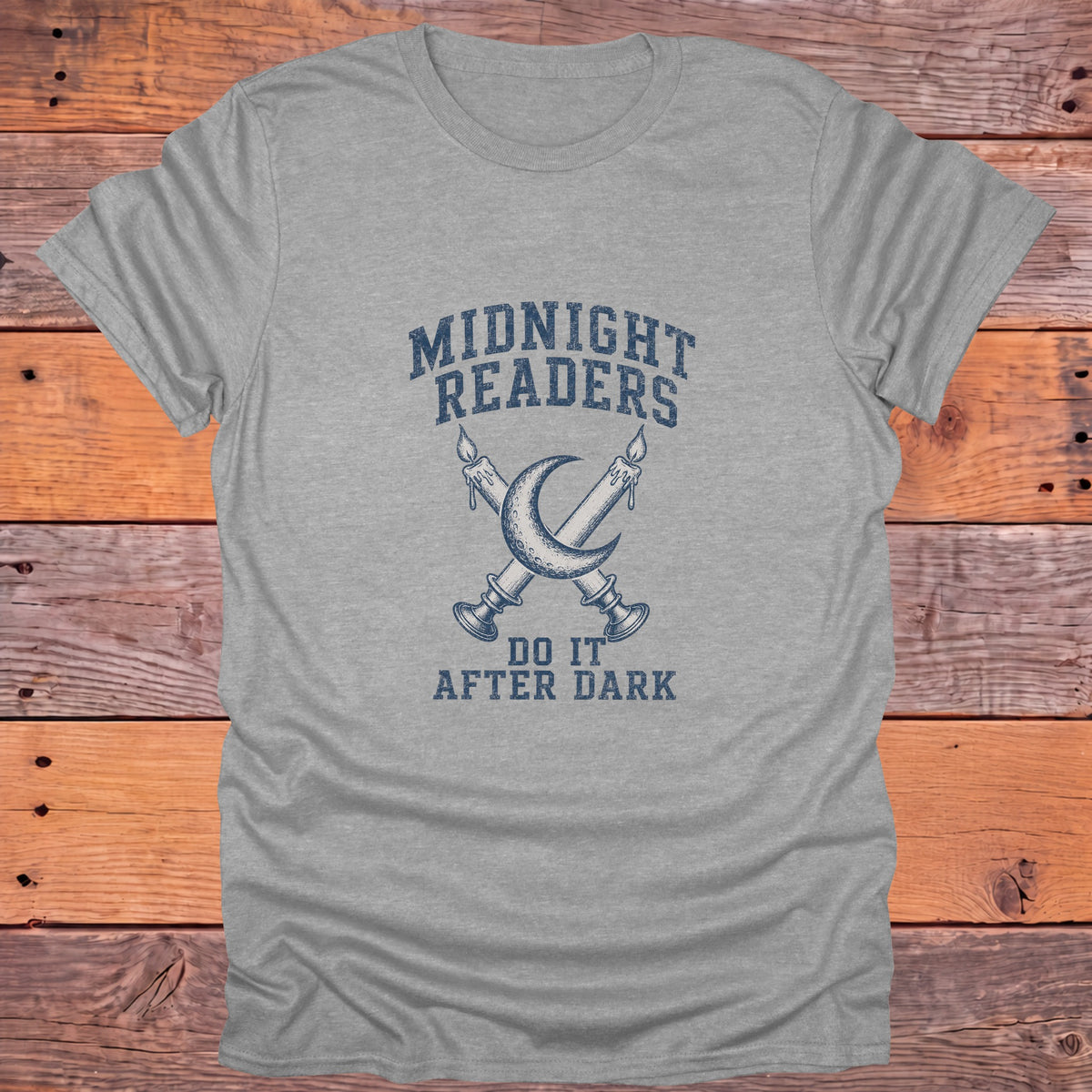 Midnight Readers Do It After Dark Bookish T-Shirt - Sport Grey