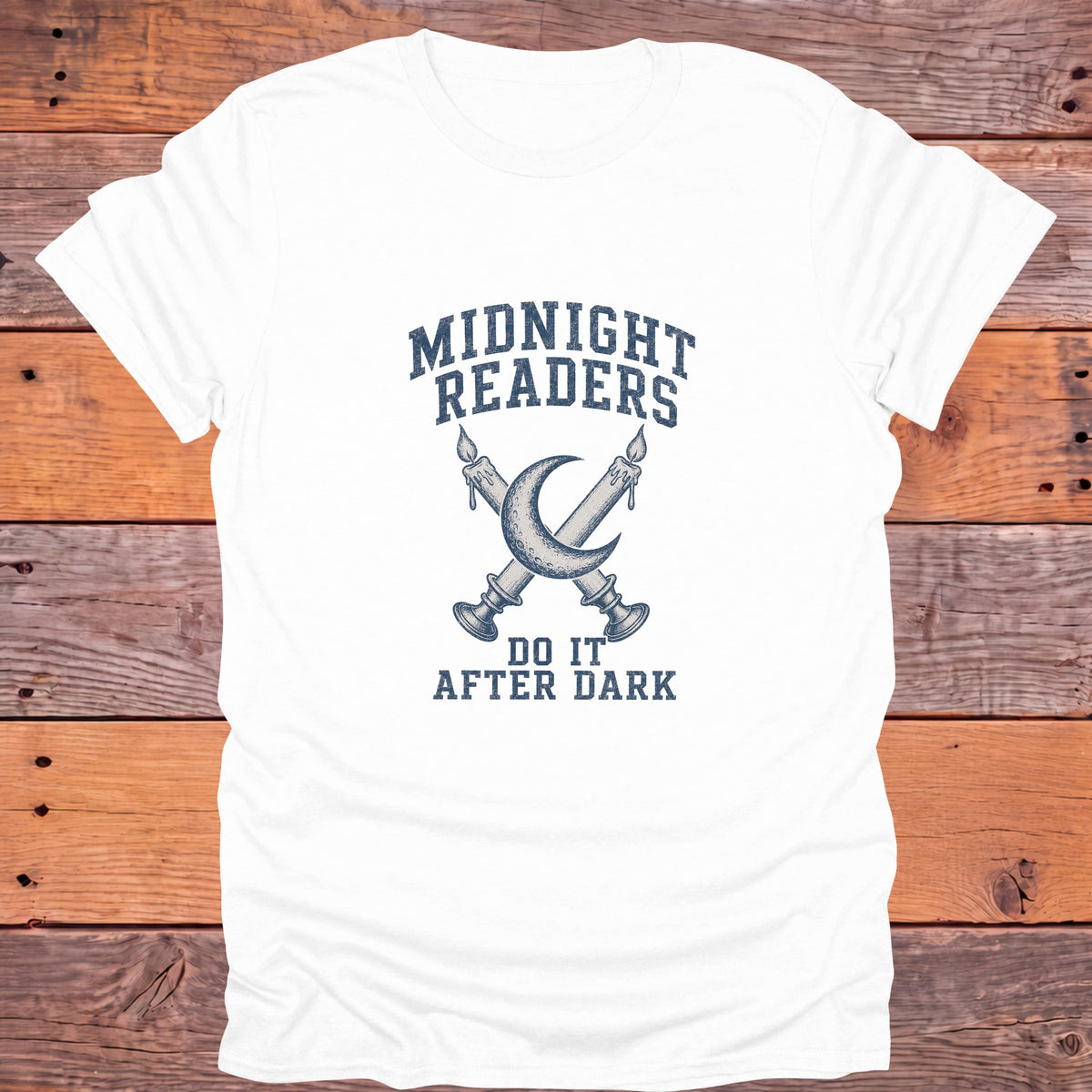 Midnight Readers Do It After Dark Bookish T-Shirt - White