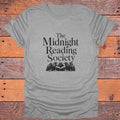 The Midnight Reading Society Dark Academia Bookish T-Shirt - Sport Grey