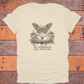Not Whimsical Just Well Read Moth Bookish T-Shirt - Natural