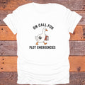 On Call for Plot Emergencies Goose Bookish T-Shirt - White
