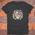 Possum and Crow Reading in a Boat Bookish T-Shirt - Charcoal
