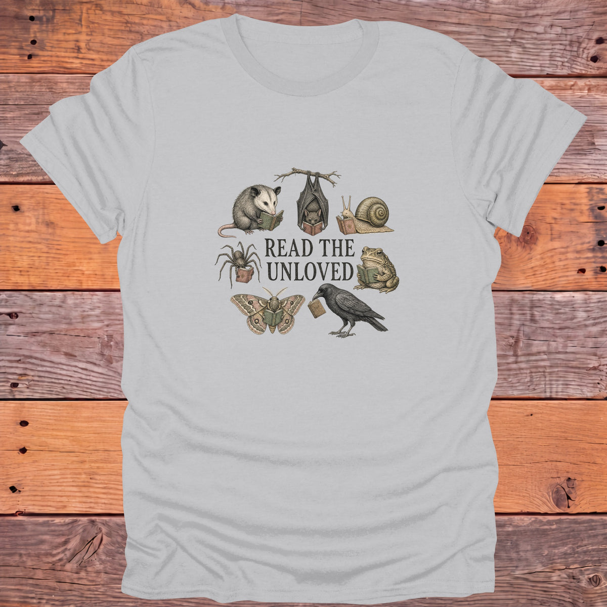Read the Unloved Bookish T-Shirt - Ice Grey