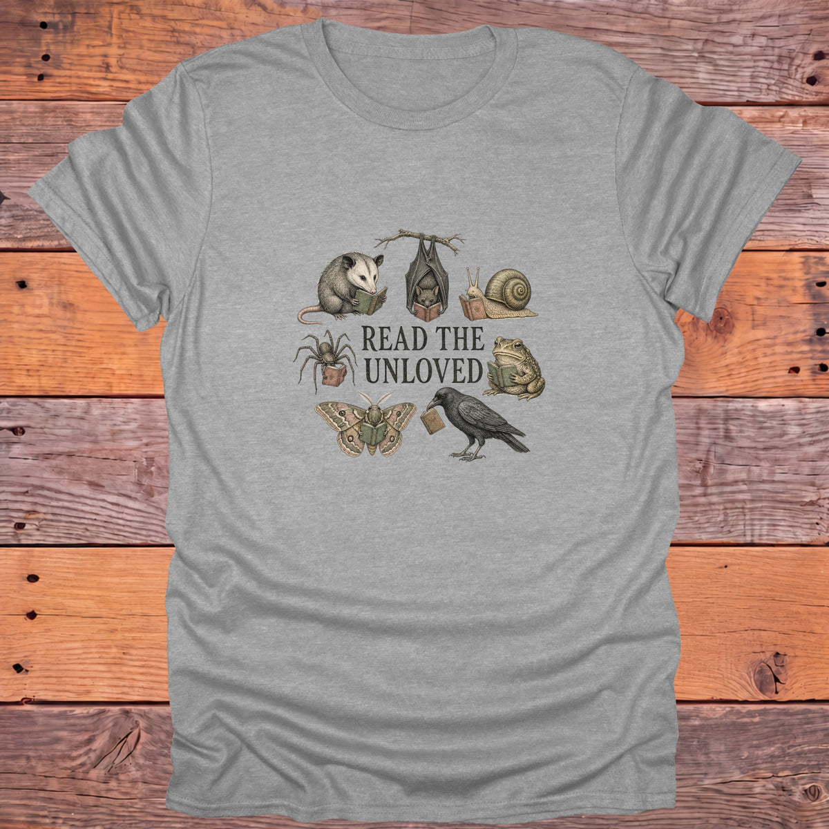 Read the Unloved Bookish T-Shirt - Sport Grey