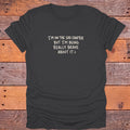 I'm on the Sad Chapter But I'm Being Brave Bookish T-Shirt - Charcoal