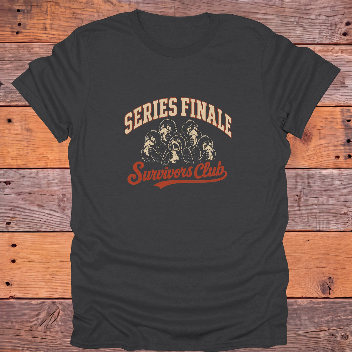 Series Finale Survivors Club Bookish T-Shirt - Charcoal