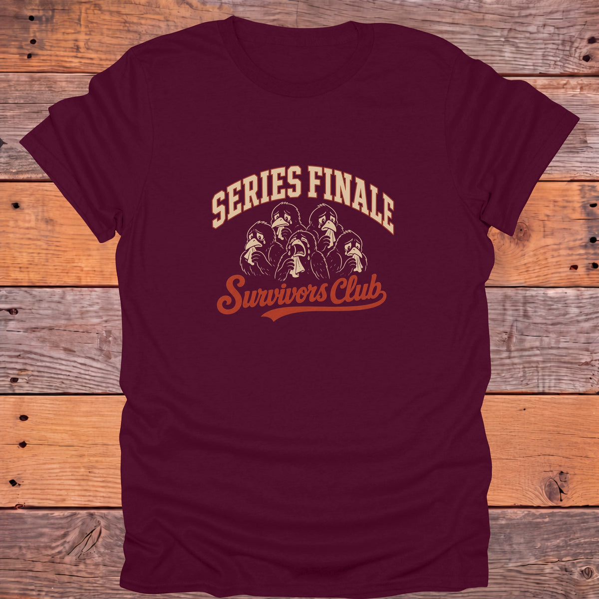 Series Finale Survivors Club Bookish T-Shirt - Maroon