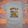 Shell-F Isolating Turtle Bookish T-Shirt - Sport Grey