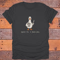 Spoil It I Dare You Goose Bookish T-Shirt - Charcoal