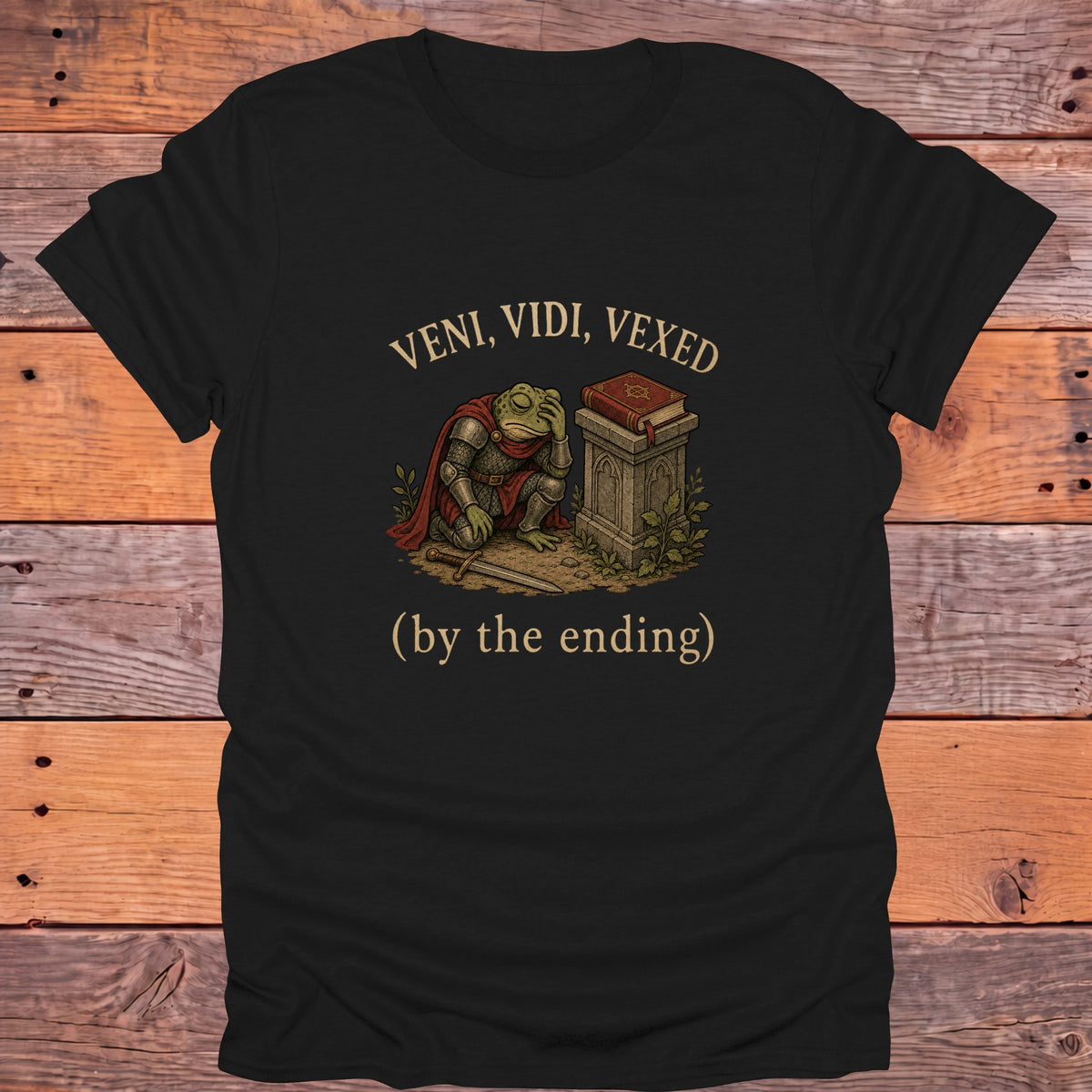 Veni Vidi Vexed by the Ending Bookish T-Shirt - Black