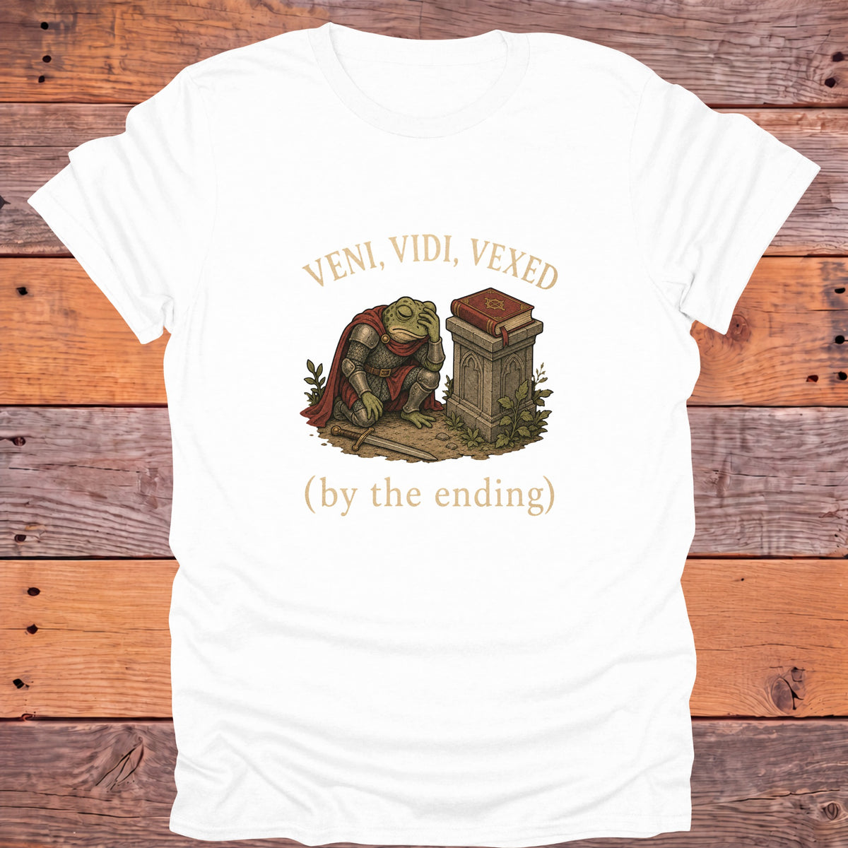 Veni Vidi Vexed by the Ending Bookish T-Shirt - White