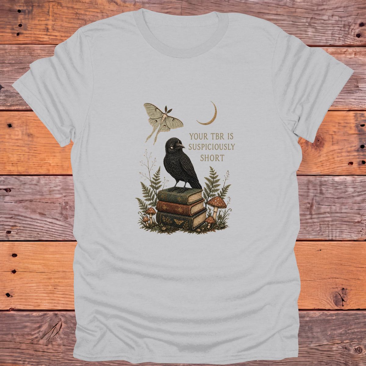 Your TBR Is Suspiciously Short Bookish T-Shirt - Ice Grey