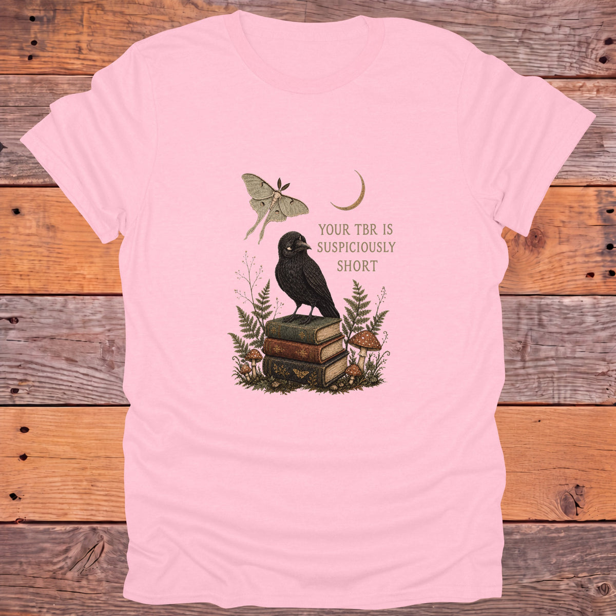 Your TBR Is Suspiciously Short Bookish T-Shirt - Light Pink