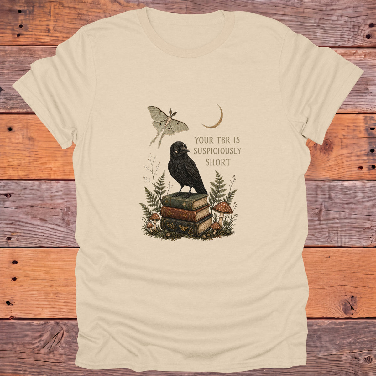Your TBR Is Suspiciously Short Bookish T-Shirt - Sand